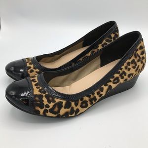 Cole Haan Animal Print Wedges.